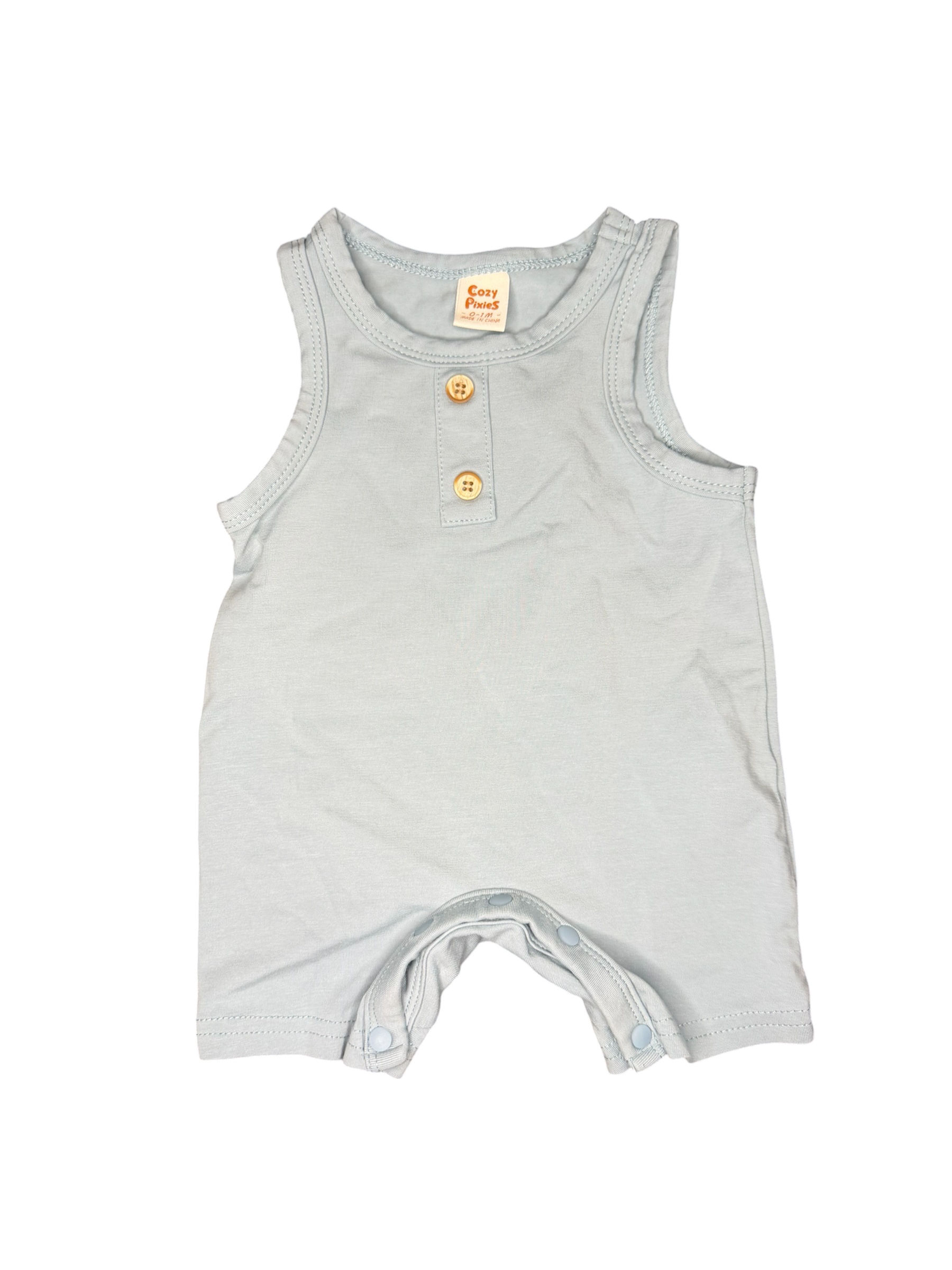Cozy Pixies Blue Romper 