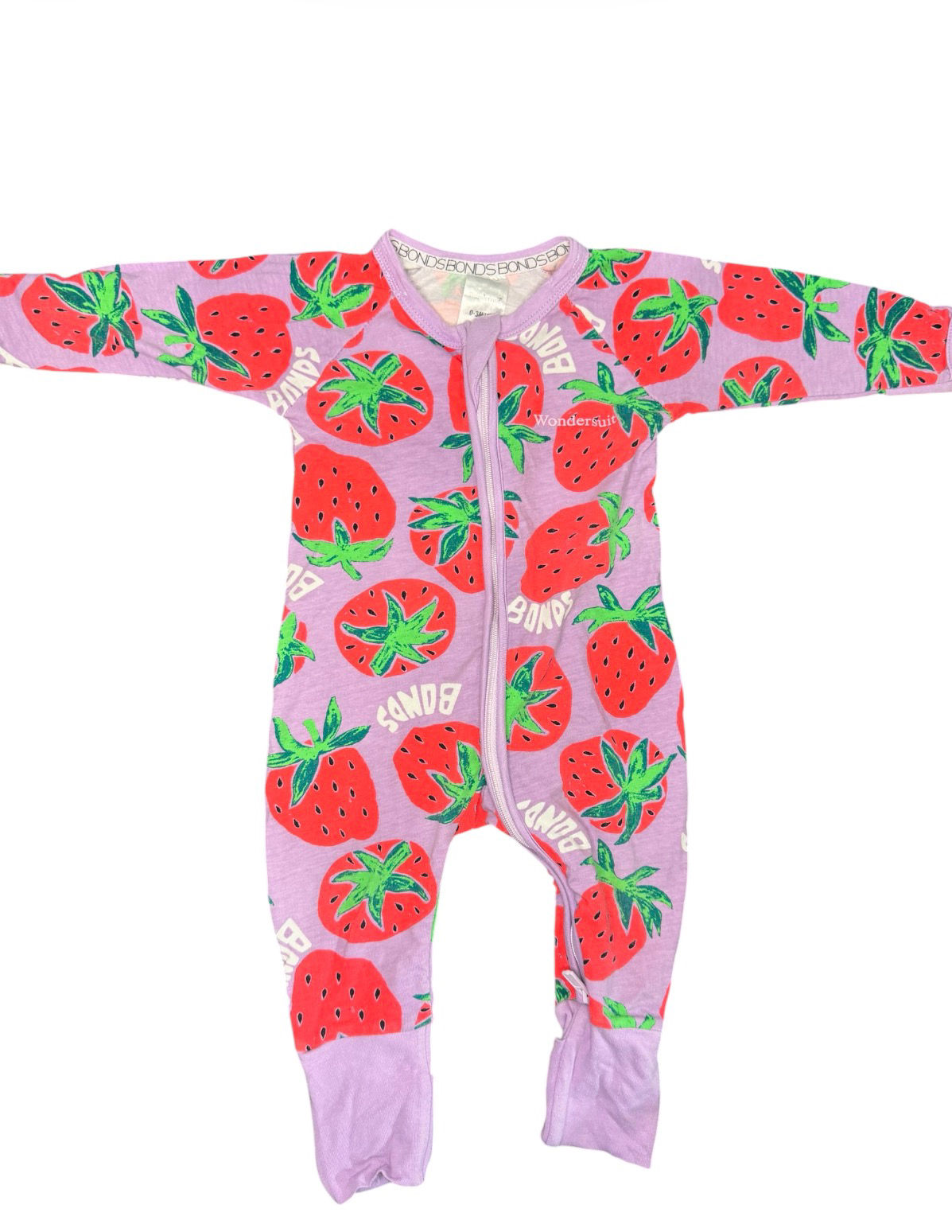 Bonds Strawberry Print Zippy 