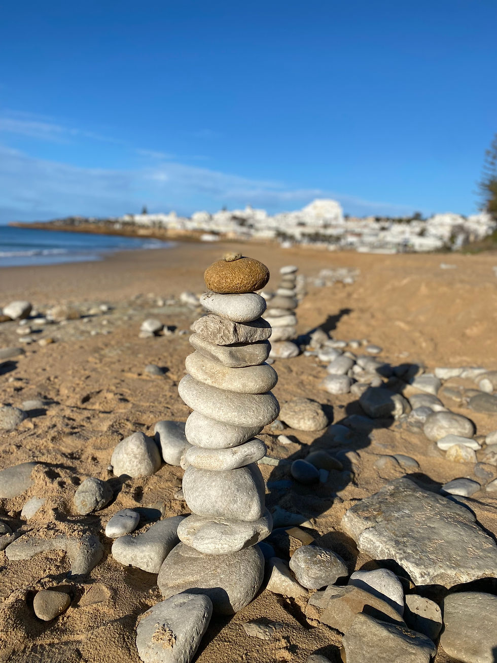 Stapel balancerende stenen