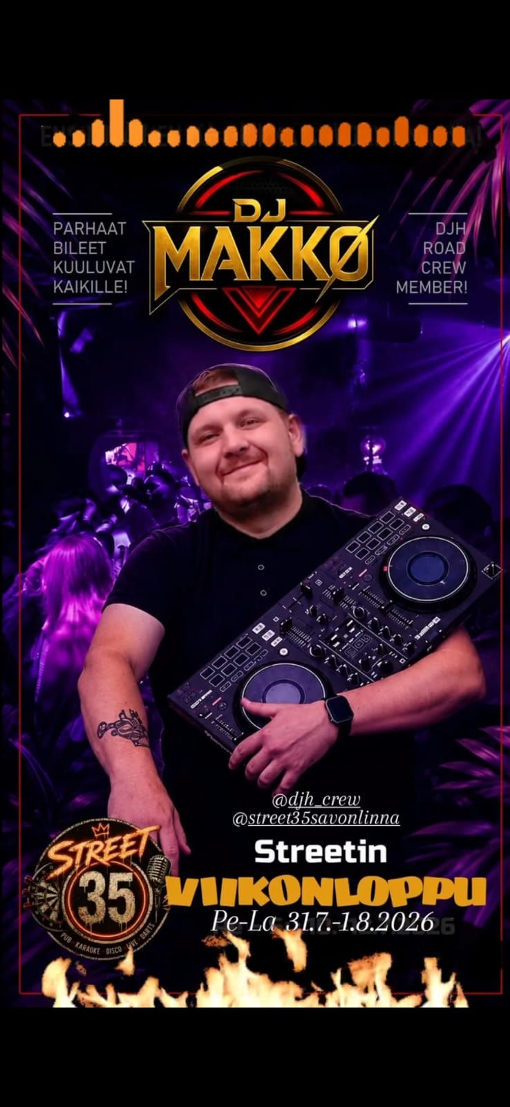 DJ Makko ja Streetin Viikonlopun toinen ilta 🎧 La 1.8.