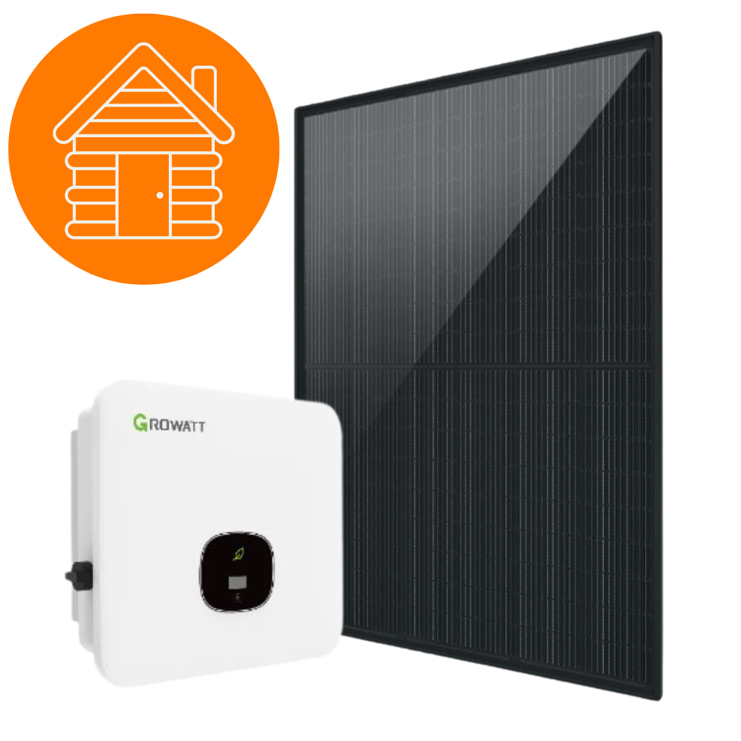 Aurikovoimala 3,20kW, Growatt Hybrid 3kW-3, 8 paneelia