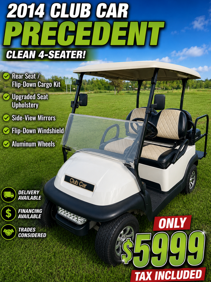 2014 CLUB CAR PRECEDENT – CLEAN 4-SEATER!