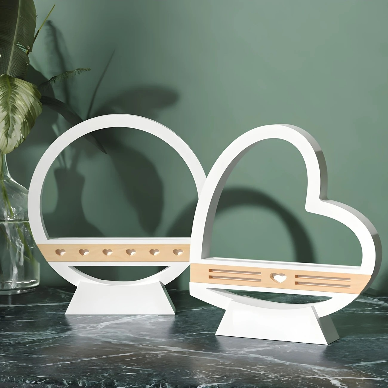 Circle or Heart Candle holder