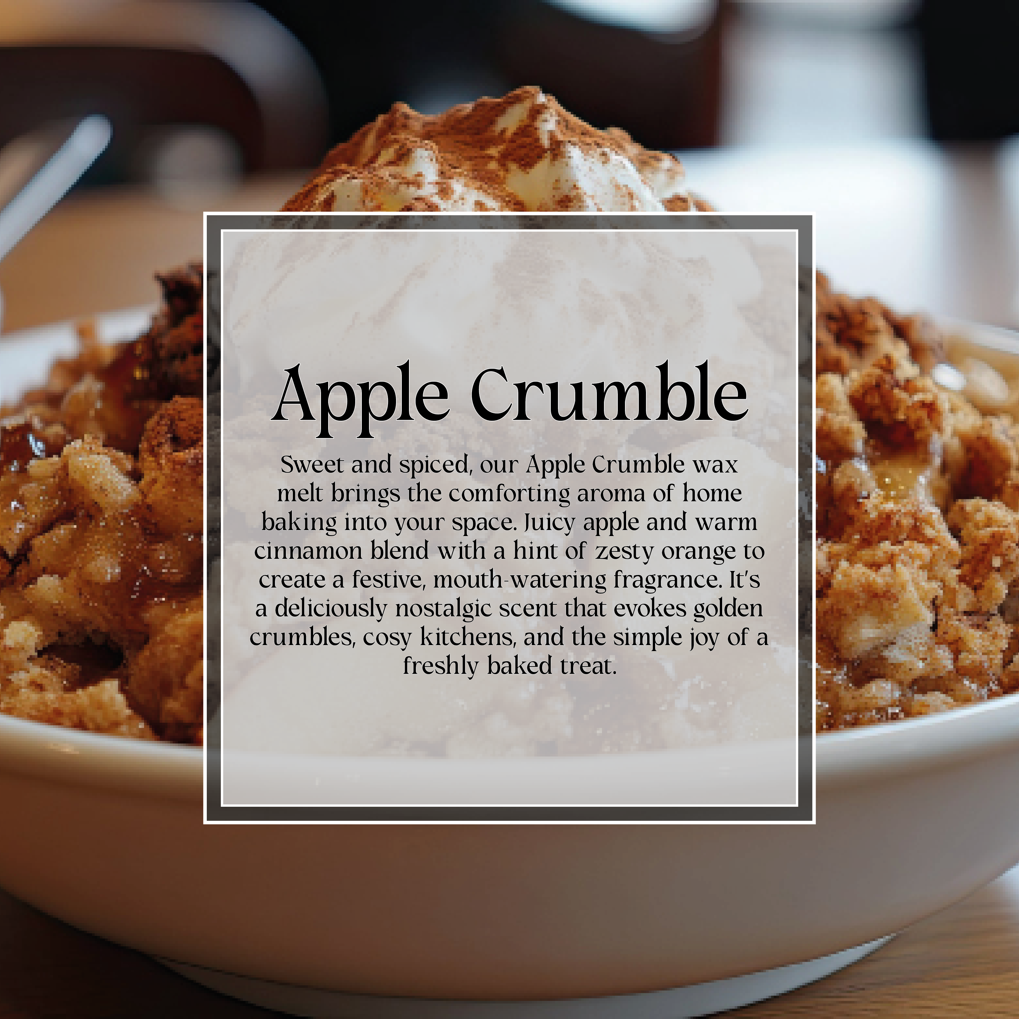 Apple Crumble Wax Melt Bar