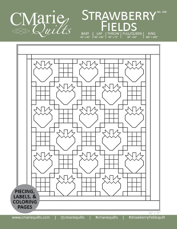 Strawberry Fields Coloring Page Front Cover