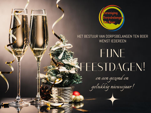 Fijne feestdagen!