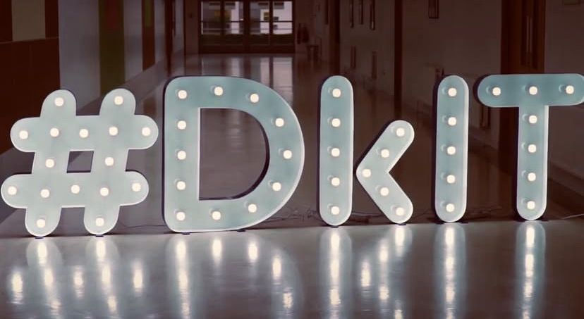 DKIT Dundalk marquee letters logo