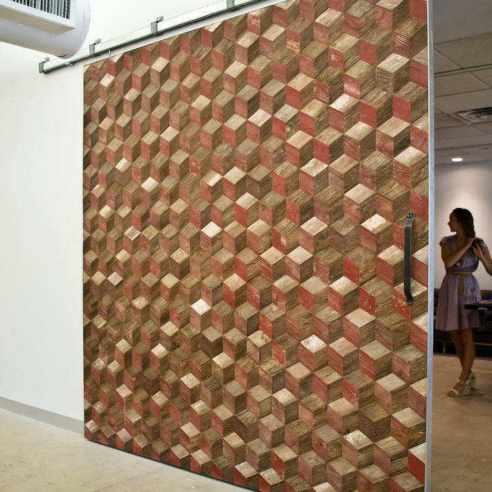 beehive pattern large barn sliding office door