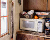 Microwave with Oranges