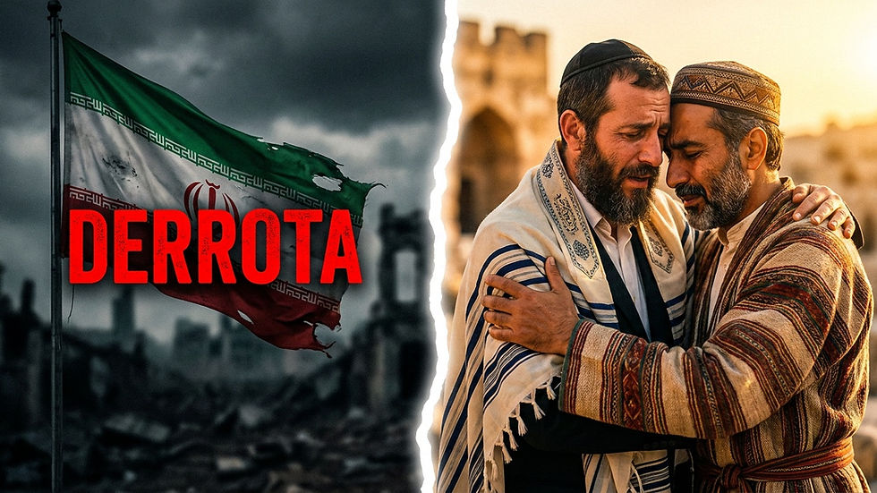 ⚠️ AGORA: IRÃ reconhece DERROTA, judeus e persas choram juntos... Vai acontecer!