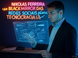 NIKOLAS FERREIRA usa BLACK MIRROR das REDES SOCIAIS para TECNOCRACIA IA