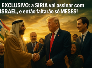 🚨EXCLUSIVO: a SÍRIA vai assinar com ISRAEL, e então faltará só MESES!