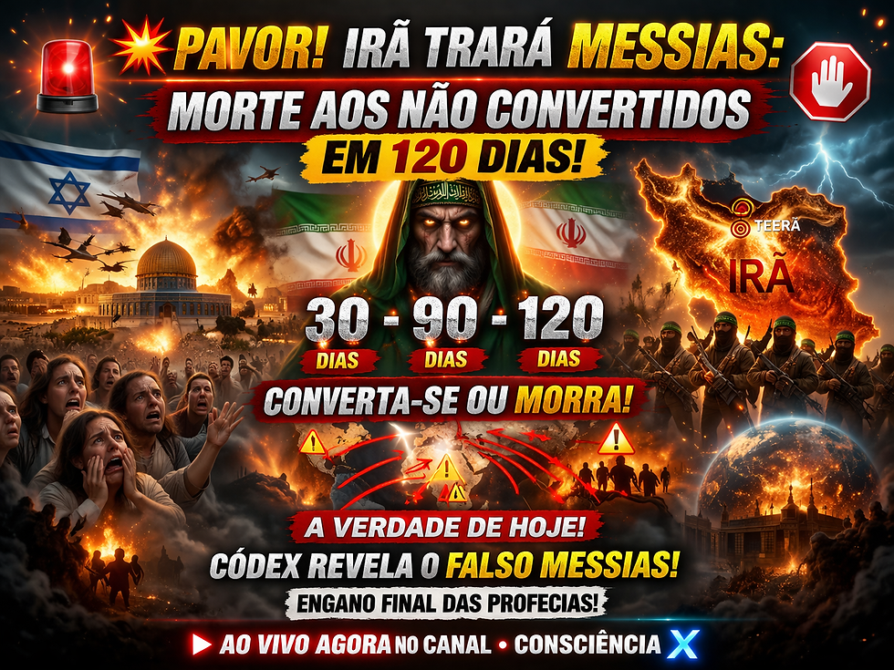 😨 IRÃ TRARÁ MESSIAS que: MORTE aos NÃO CONVERTIDOS ao ISLÃ; 30, 90 e 120 dias 