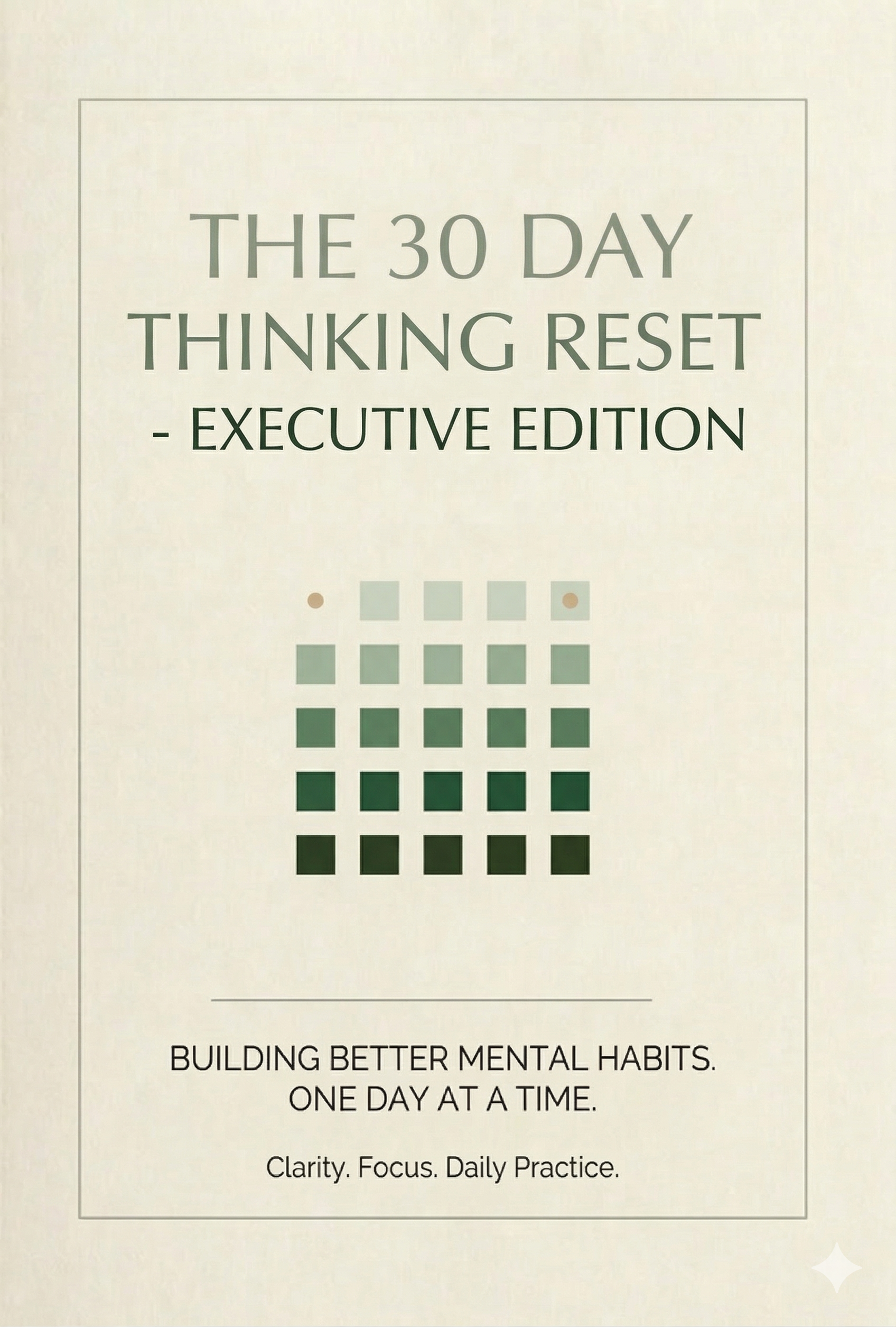 The 30 Day Thinking Reset - Executive Edition