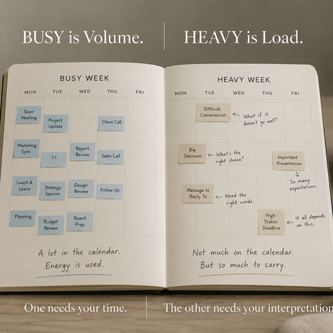 The Difference Between a Busy Week and a Heavy Week