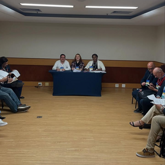 Secretária Aline Barboza, Coordenadora Alessandra carvalho e Relator Mauricio José - CREA/RJ