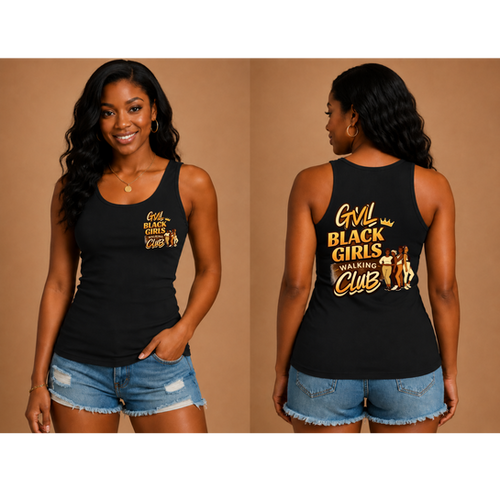 トップス LGB black star band club tank top GVL Black Girls Walking Club Tank | Dillard's Kreations