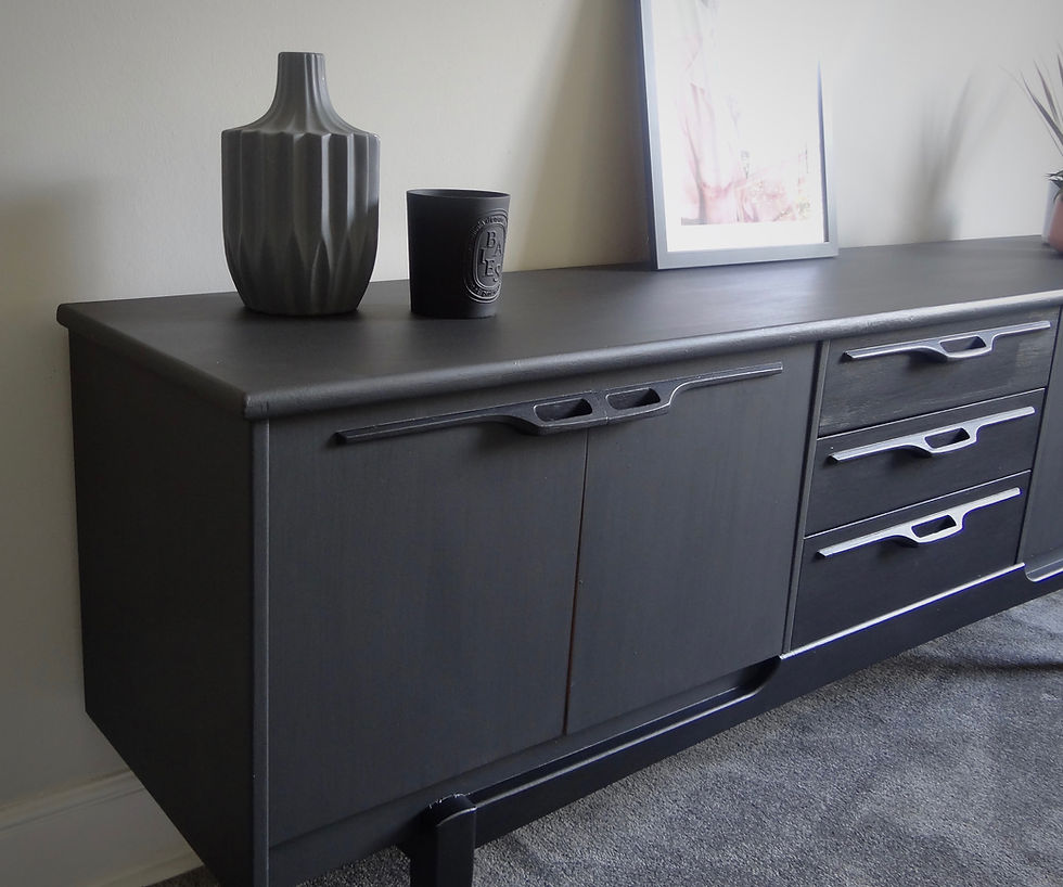 Thumbnail: Mid Century Retro Vintage Jentique Hand Painted Sideboard