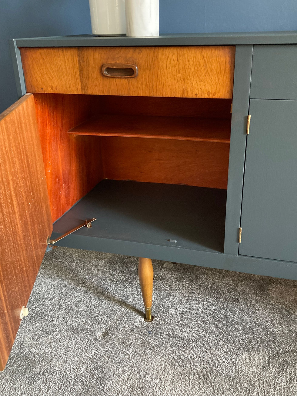 Thumbnail: Teak and painted mid century vintage retro sideboard 1960's