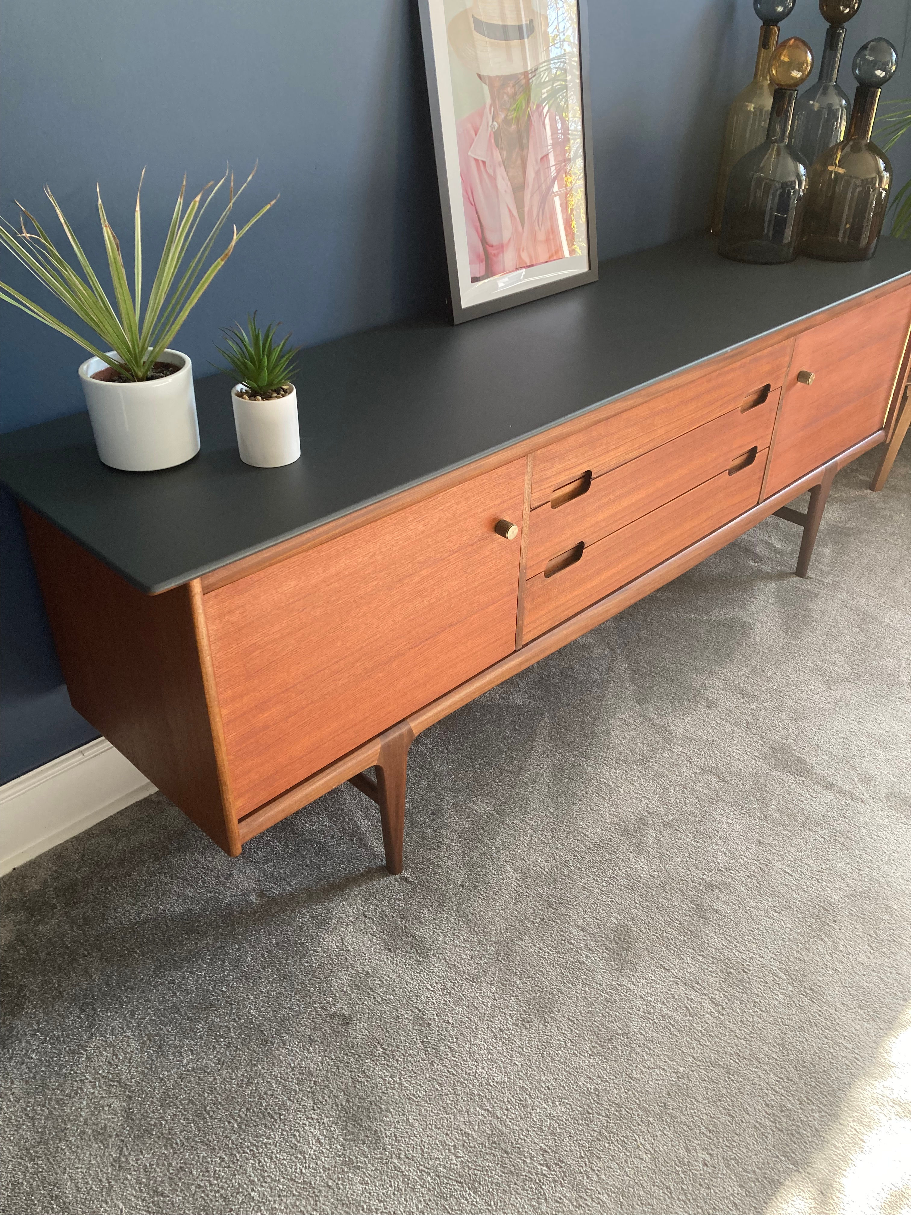 Mid Century Retro Vintage Fonseca Teak Sideboard By A.Younger Ltd.