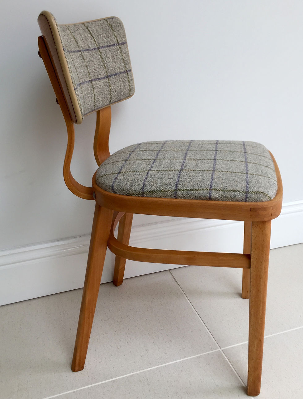 Thumbnail: Refurbished Mid Century Upholstered Ben Chair