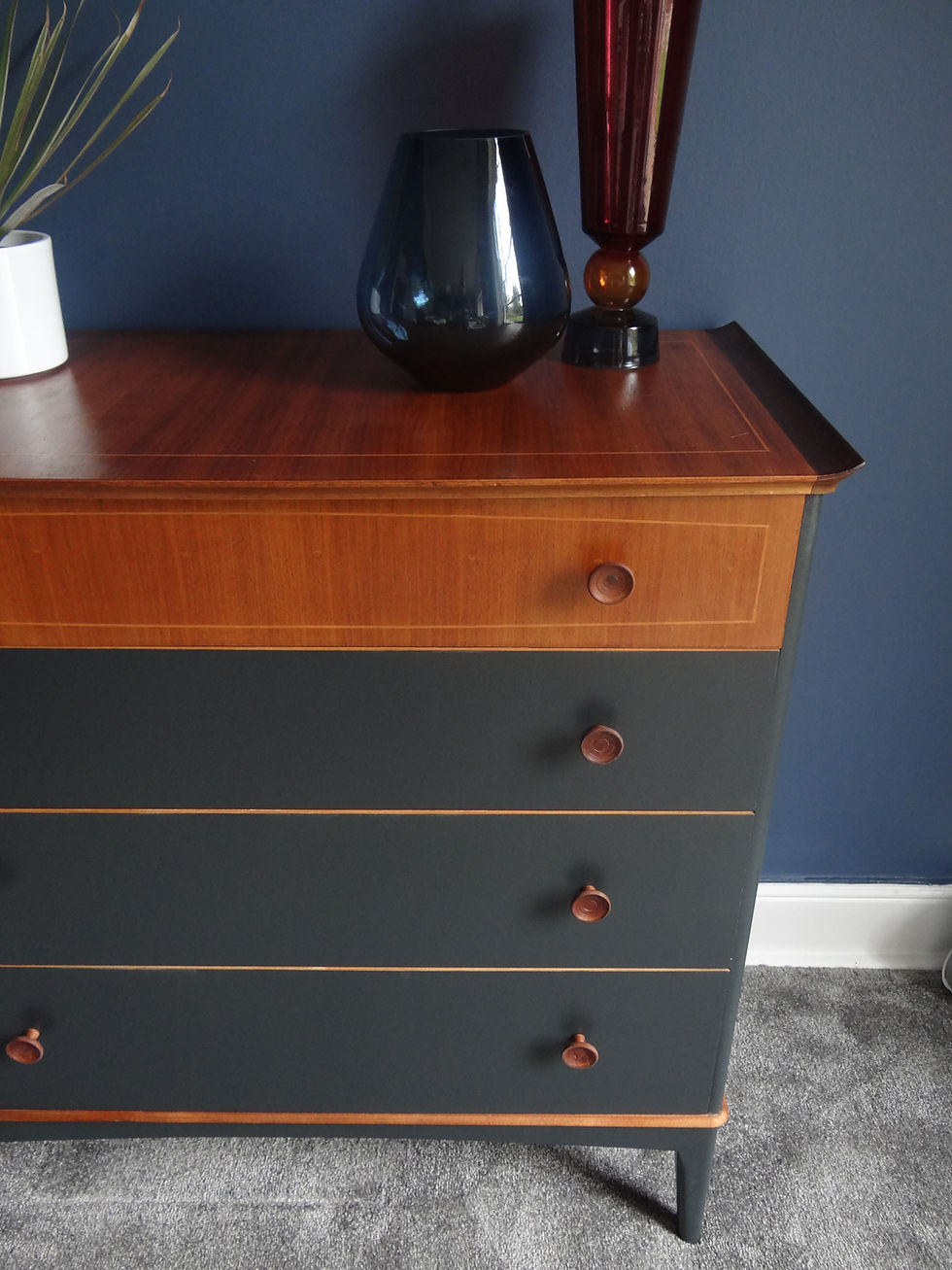 Thumbnail: Mid Century Retro Vintage Four Drawer Chest
