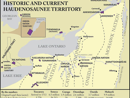 Donald Trump violated the 1794 Treaty of Canandaigua by the changing the name of Lake Ontario to "Lake America."