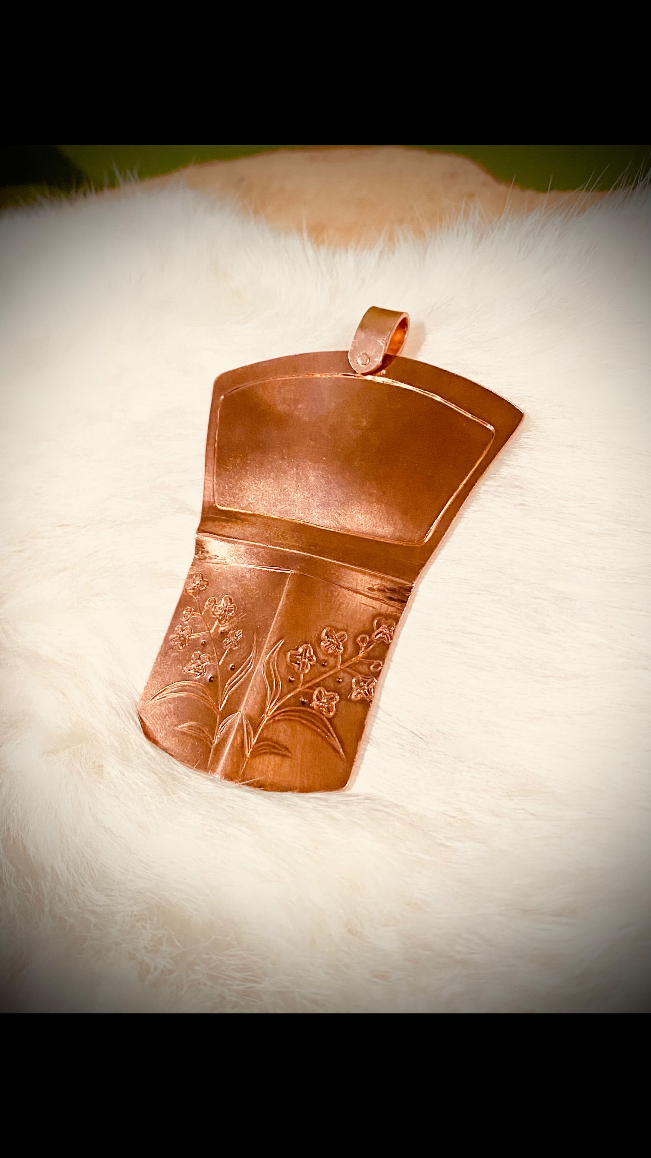 Family - Copper Shield Pendant