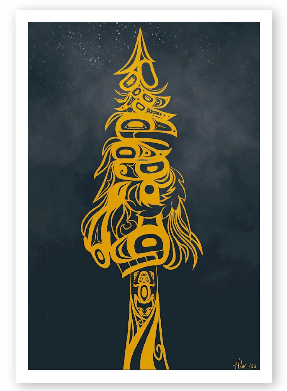 Thumbnail: Golden Spirit Tree -Fine Art Print