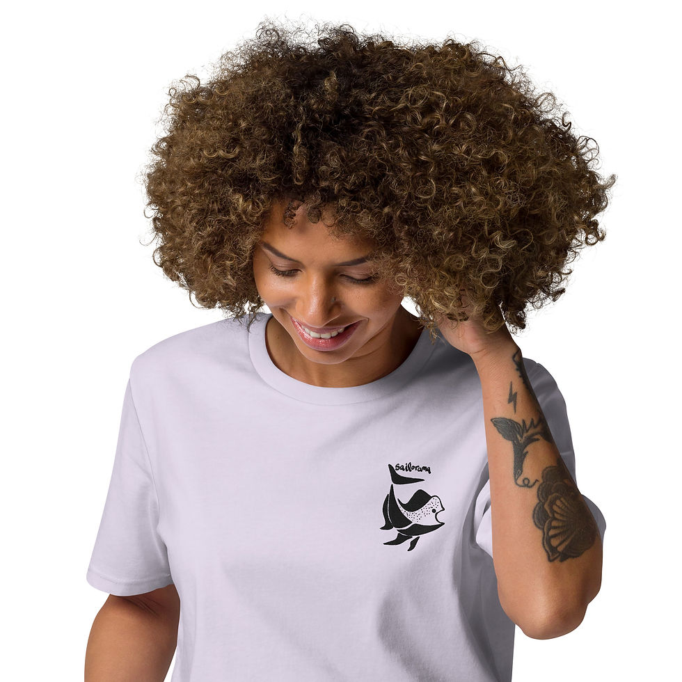 Thumbnail: Embroidered organic cotton t-shirt
