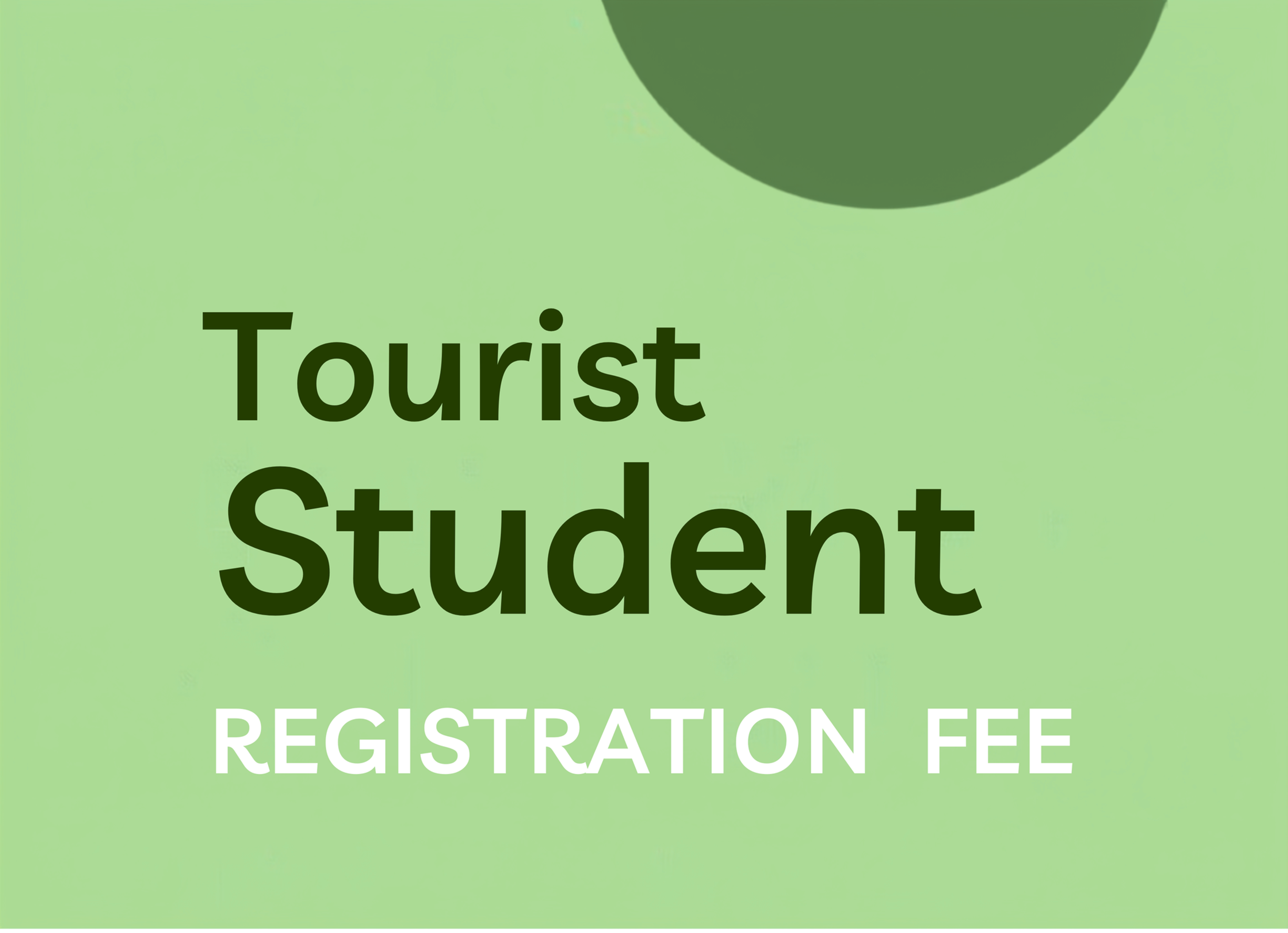 Cuota de inscripción para estudiantes turistas