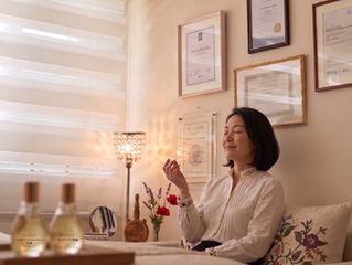 tae aromaサロン。施術後、呼吸が深くなったと仰る50代のお客様。