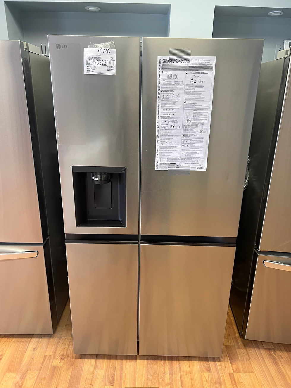 LG LS29S3230V Side by Side Refrigerator