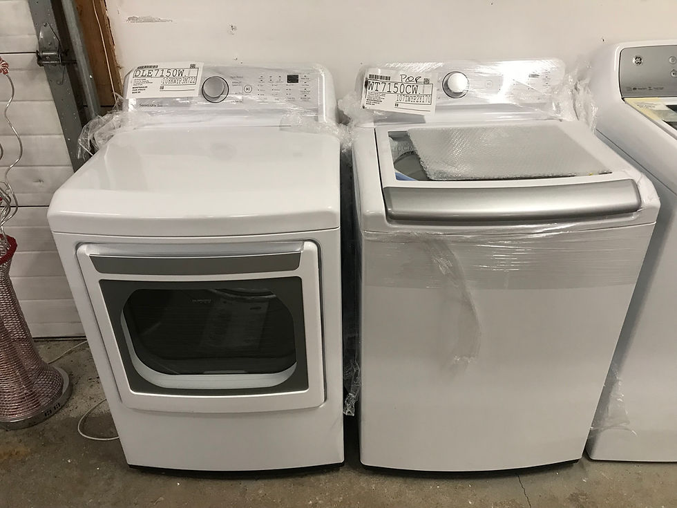WT 7150CW and DLEX7150W, 5.2cuft washer, 7.3cuft dryer