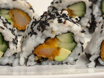 Vegan tempura shrimp sushi vega