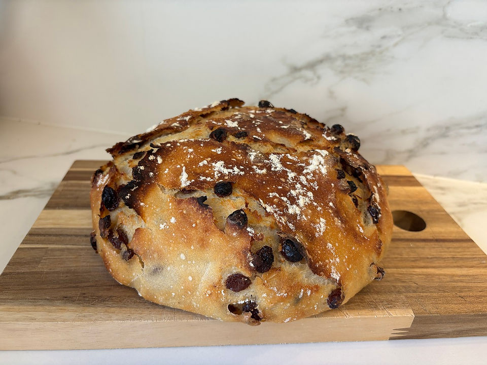 sourdough white raisin bread tasty delicious