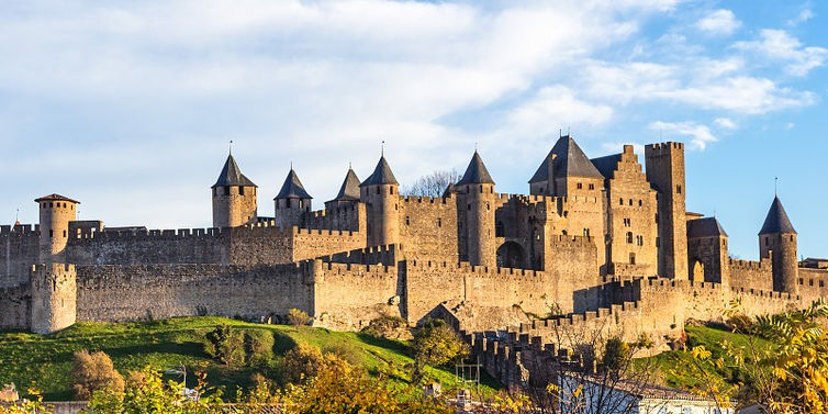 carcassone, ridders, kasteel