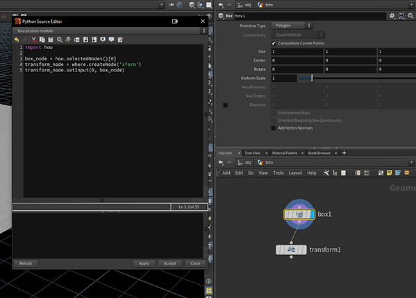 hou.selectedNodes()