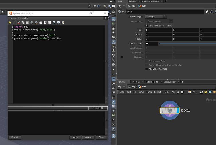 parm() houdini