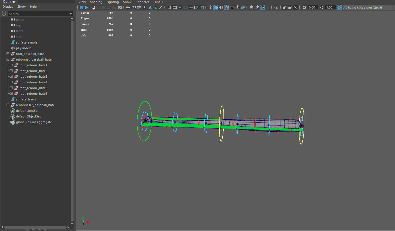 ribbon system maya
