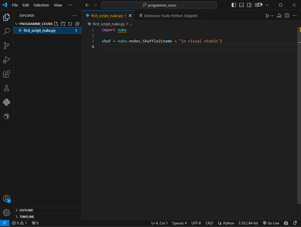 Python in nuke | Render Factory | Learning to use python in Nuke