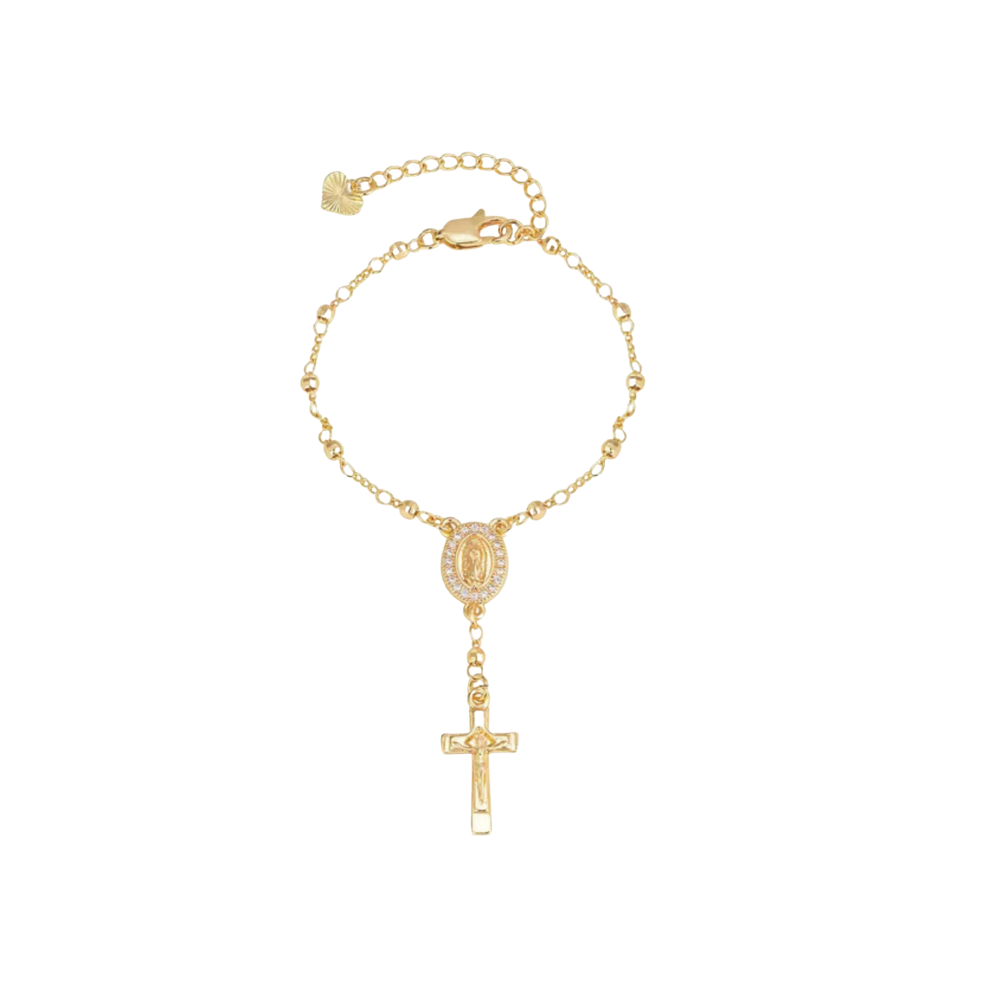 Pulsera Rosario Dorado