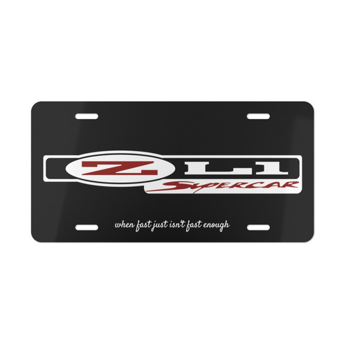 ZL1 Supercar Vanity Plate The Matt Avery