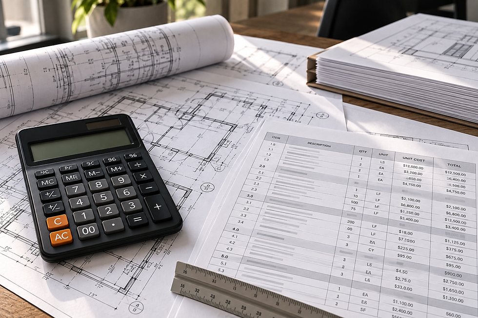 Contractor proposal and construction document review