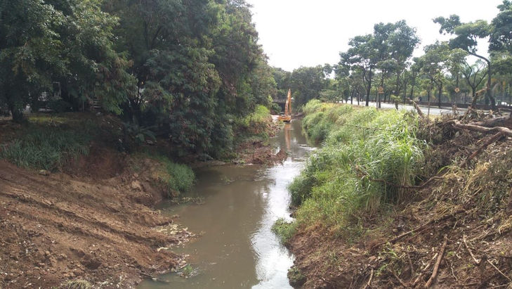 Prefeitura de Piracicaba prepara segundo trecho do ribeirão Piracicamirim para desassoreamento