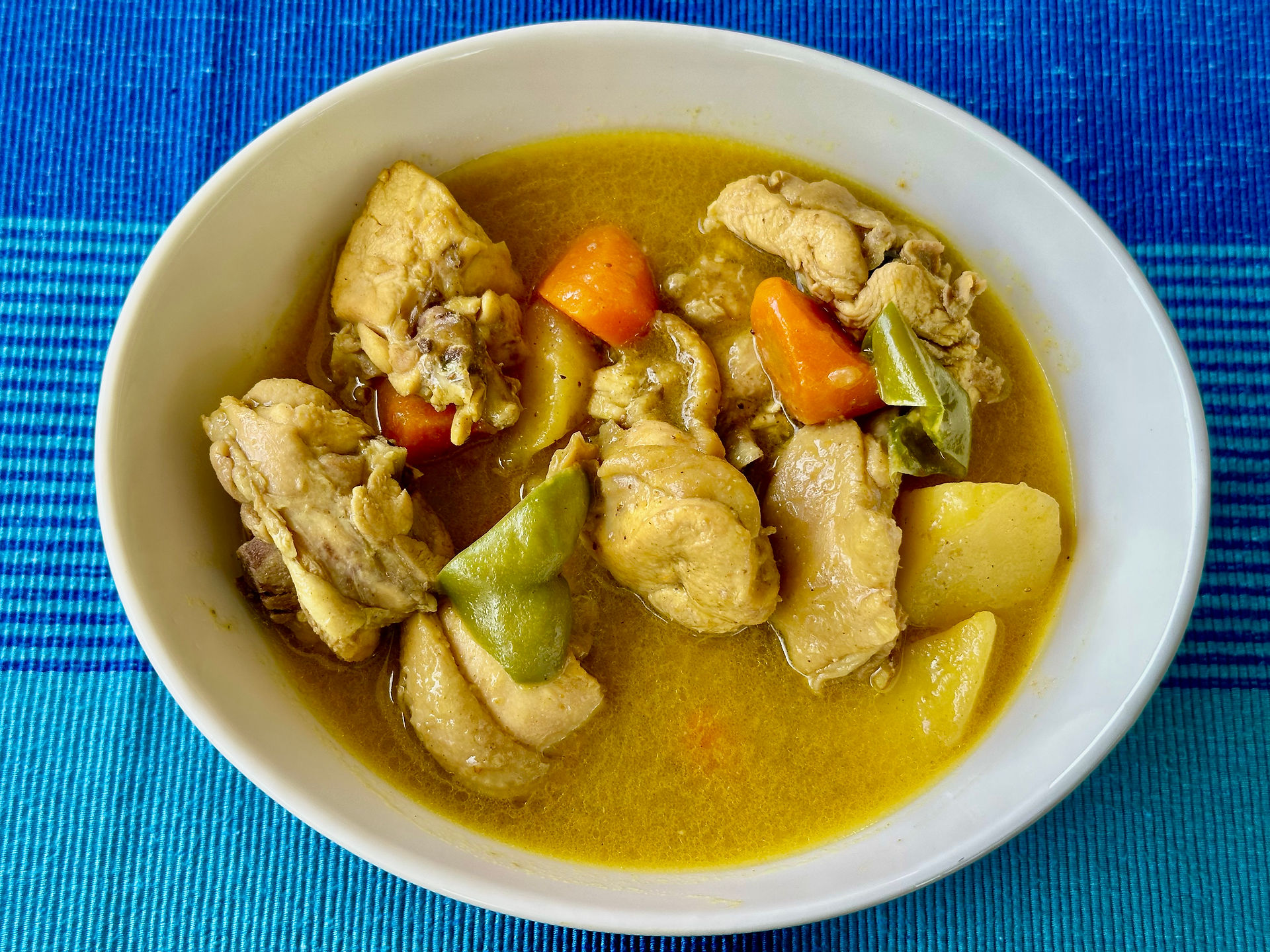 Philippine Chicken Curry, menu item of the restaurant of Strutz Art Garden Resort, hotel in Bangued, Abra