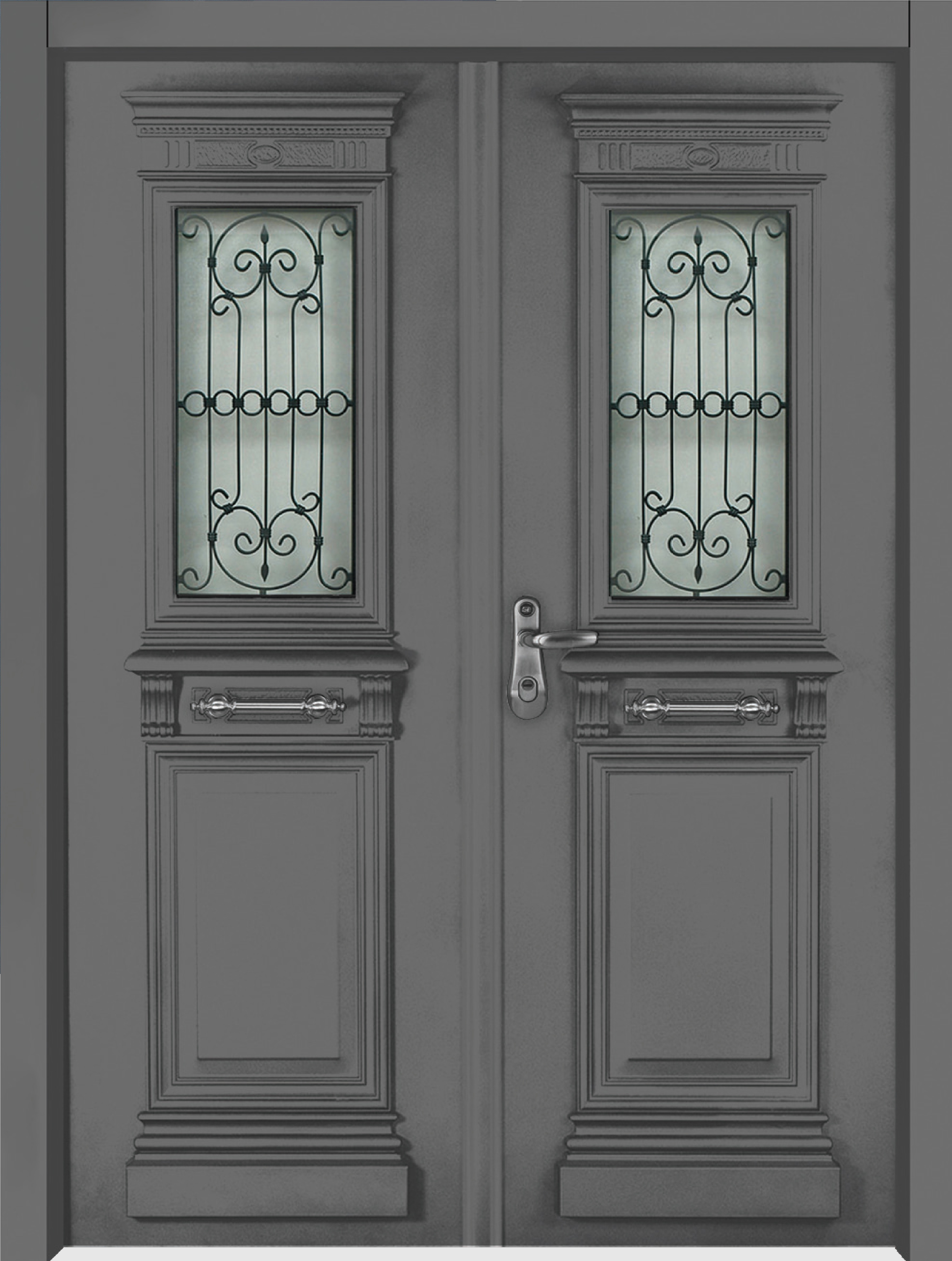 דלתות מעוצבות בשילוב חלון