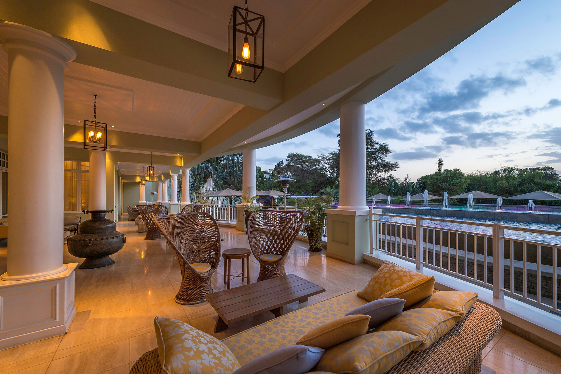 The Hemingways Hotel Nairobi - Outside Porch