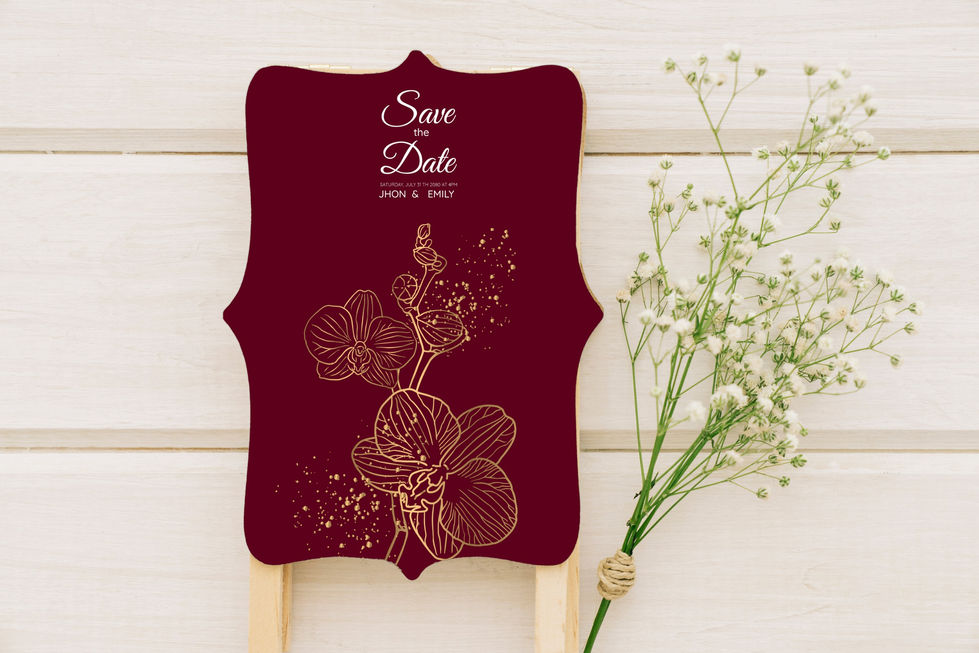 a save the date card with flowers on it-www.nyoutaa.com