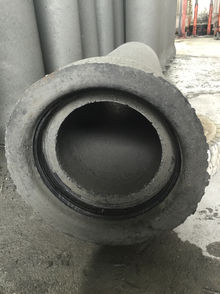 Close-up of a concrete pipe.